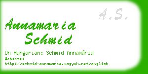 annamaria schmid business card